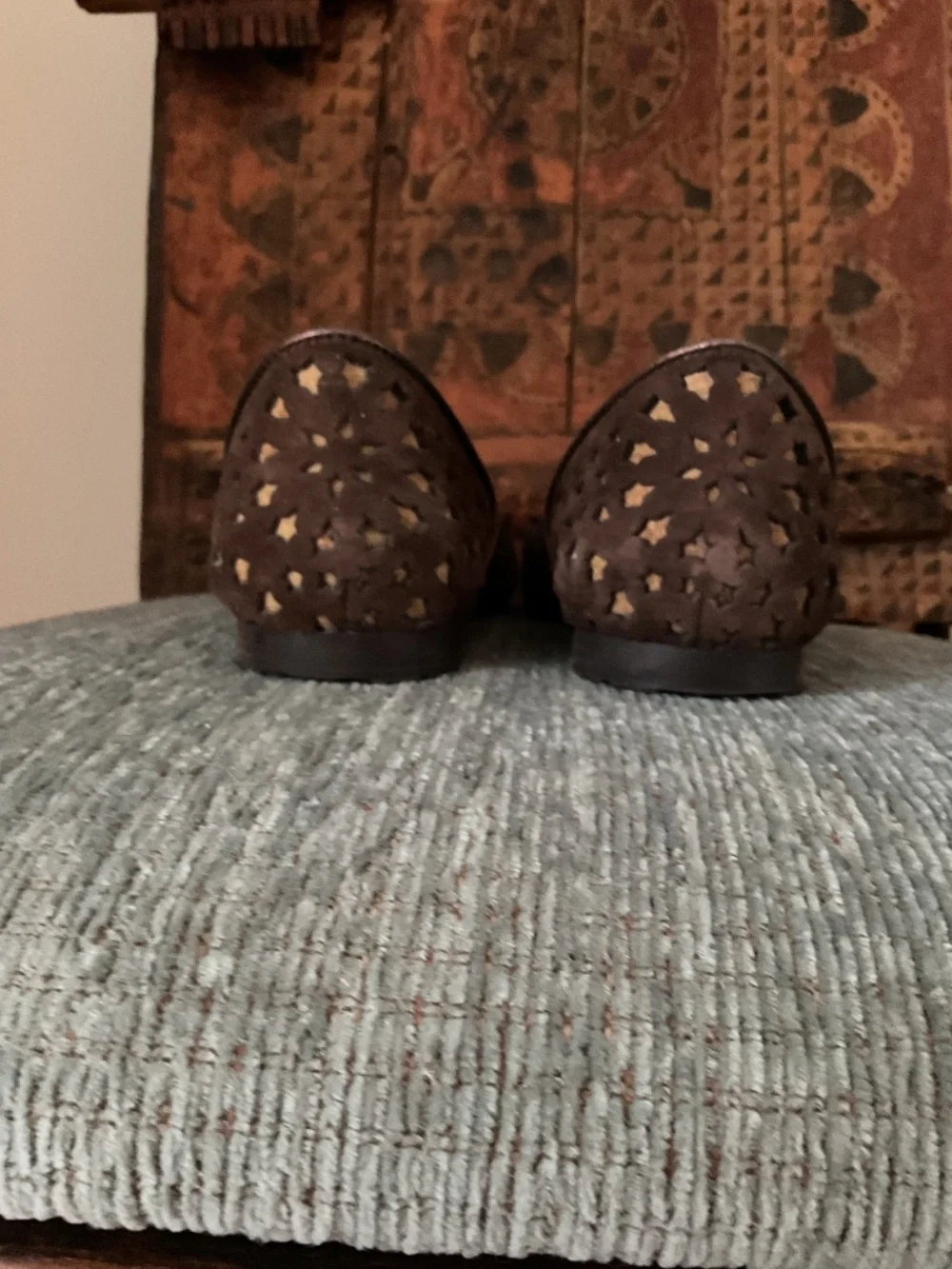 Jimmy Choo, made in Italy, brown suede flats size 40